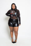 Plus Size Sleek Shining Shorts