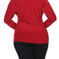 Plus Size Goddess Gold Necklace Red Top [SALE]
