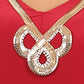 Plus Size Goddess Gold Necklace Red Top [SALE]