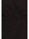 Plus Size Mesmerize In Pleats Black Dress