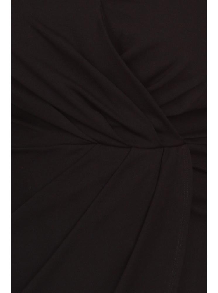 Plus Size Mesmerize In Pleats Black Dress