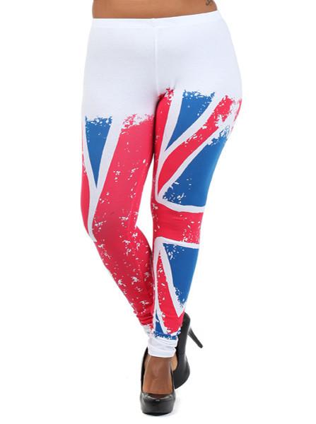 Plus Size London Look White Leggings