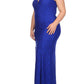 Plus Size Victorian Goddess Crochet Blue Maxi Dress