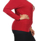 Plus Size Goddess Gold Necklace Red Top [SALE]