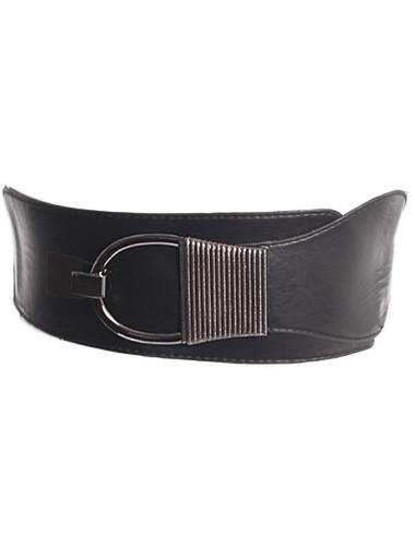 Plus Size Metal Buckle Stretchy Belt