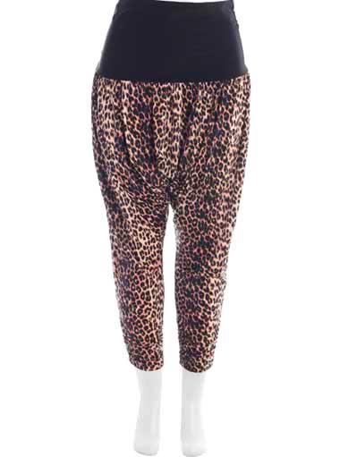 Plus Size Loose Animal Print Leggings