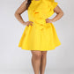 Plus Size Runway Tiered Techno Solid Dress