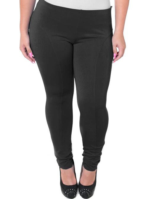 Plus Size Stretchy Soft Black Skinny Pants