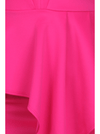 Plus Size Deep In Love Peplum Pink Midi Dress