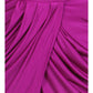 Plus Size V Neck Purple Bubble Dress