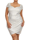 Plus Size Dazed Dream White Mini Dress