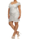 Plus Size Dazed Dream White Mini Dress