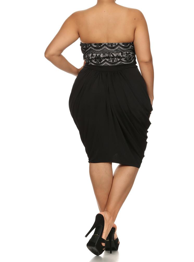 Plus Size Pretty In Lace Bubble Dress