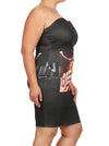 Plus Size Love Blows Graphic Print Dress