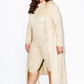 Plus Size Suede Robe Matching Sets