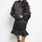 Plus Size Cozy Stylish Scuba Sweater Dress