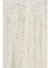 Plus Size Princess Crochet Mermaid White Maxi Dress