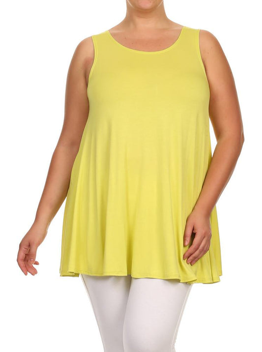 Plus Size Let's Go Out Yellow Top