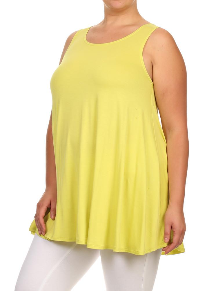 Plus Size Let's Go Out Yellow Top