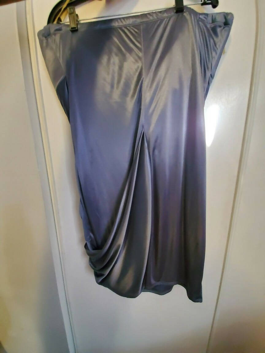 Satin Strapless Dress - Main Image