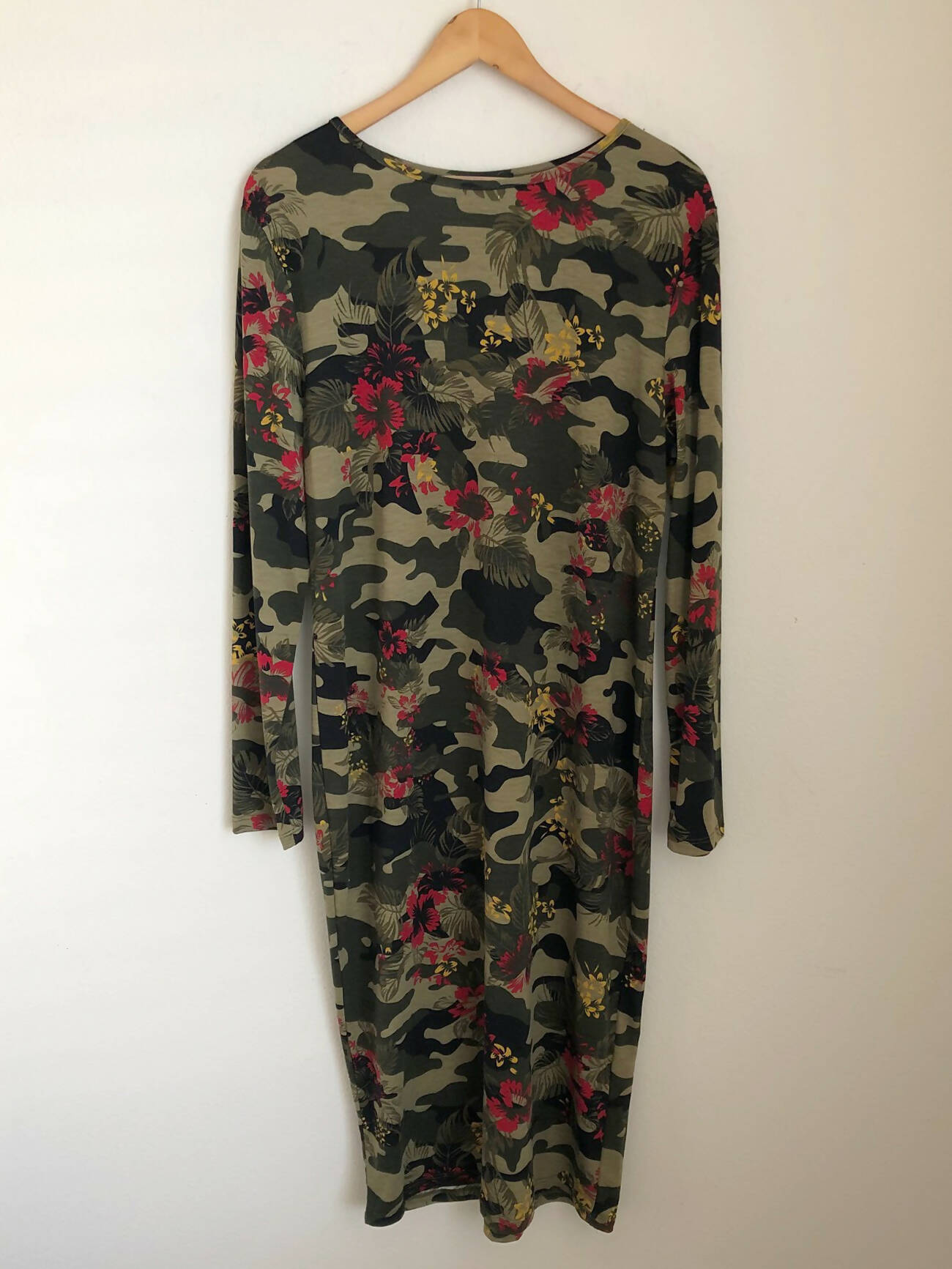Comfy camo print floral dress