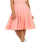 Plus Size Cap Sleeves  Fit And Flare Dress