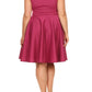 Plus Size Cap Sleeves  Fit And Flare Dress
