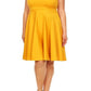 Plus Size Cap Sleeves  Fit And Flare Dress