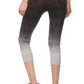 Tribal Ombre Print Cropped Leggings