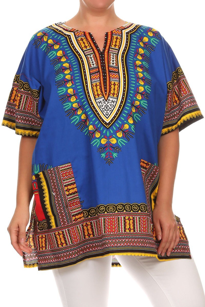 Plus Size Radiant Tribal Print Tunic [SALE]