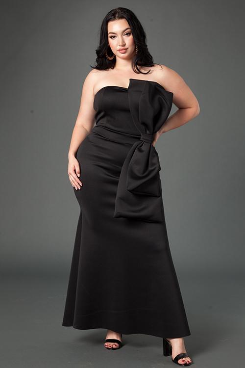 Plus Size Showstopper Mermaid Bow Dress