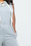 Plus Size It Girl Hooded Jersey Romper