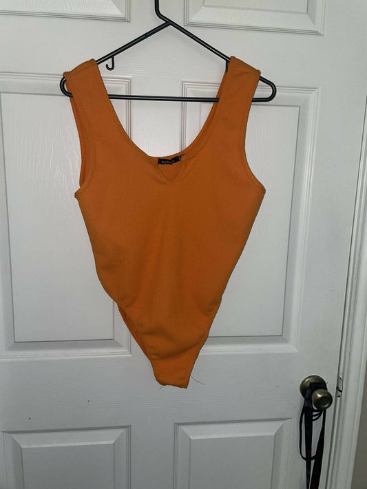 Orange Bodysuit Never Worn Size 16