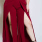 Plus Size Slit Palazzo Maxi Pants