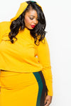 Plus Size Cool Hoodie Skirt Set