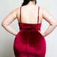 Plus Size Bustier Soft Velvet Dress [SALE]