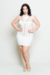 Plus Size Studded Slay Goddess Mini Dress