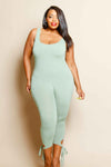 Plus Size Tie Detail Jumpsuit