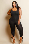 Plus Size Tie Detail Jumpsuit