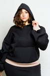 Plus Size Cool Hoodie and Skirt Two Piece