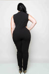 Plus Size Jumpsuit with Side Open