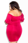 Plus Size Sexy Off Shoulder Dress [SALE]