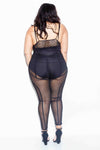 Plus Size Sexy See Through See Through Mesh Jumpsuit