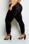 Plus Size Soft Velvet Joggers