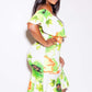 Plus Size Tropic Sexy Off Shoulder Dress