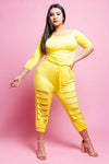 Plus Size Sliced Jumpsuit