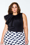 Plus Size Side Flounce Bodysuit