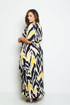 Plus Size Surplice Maxi Dress