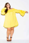 Plus Size Sexy Off Shoulder Smock Dress