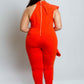 Plus Size Glam Ruffle Cascade Jumpsuit